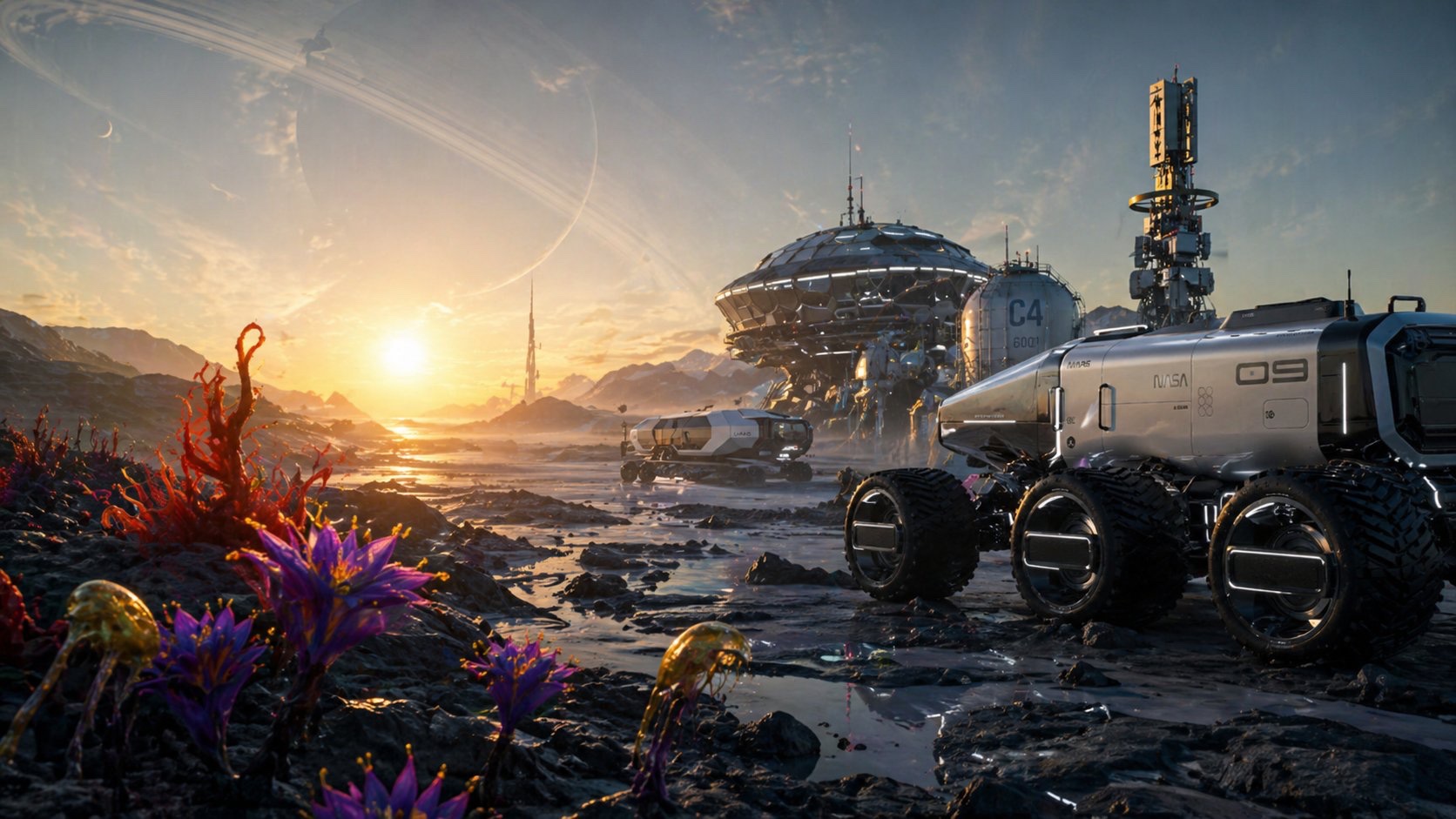 HEX alien planet vista — concept