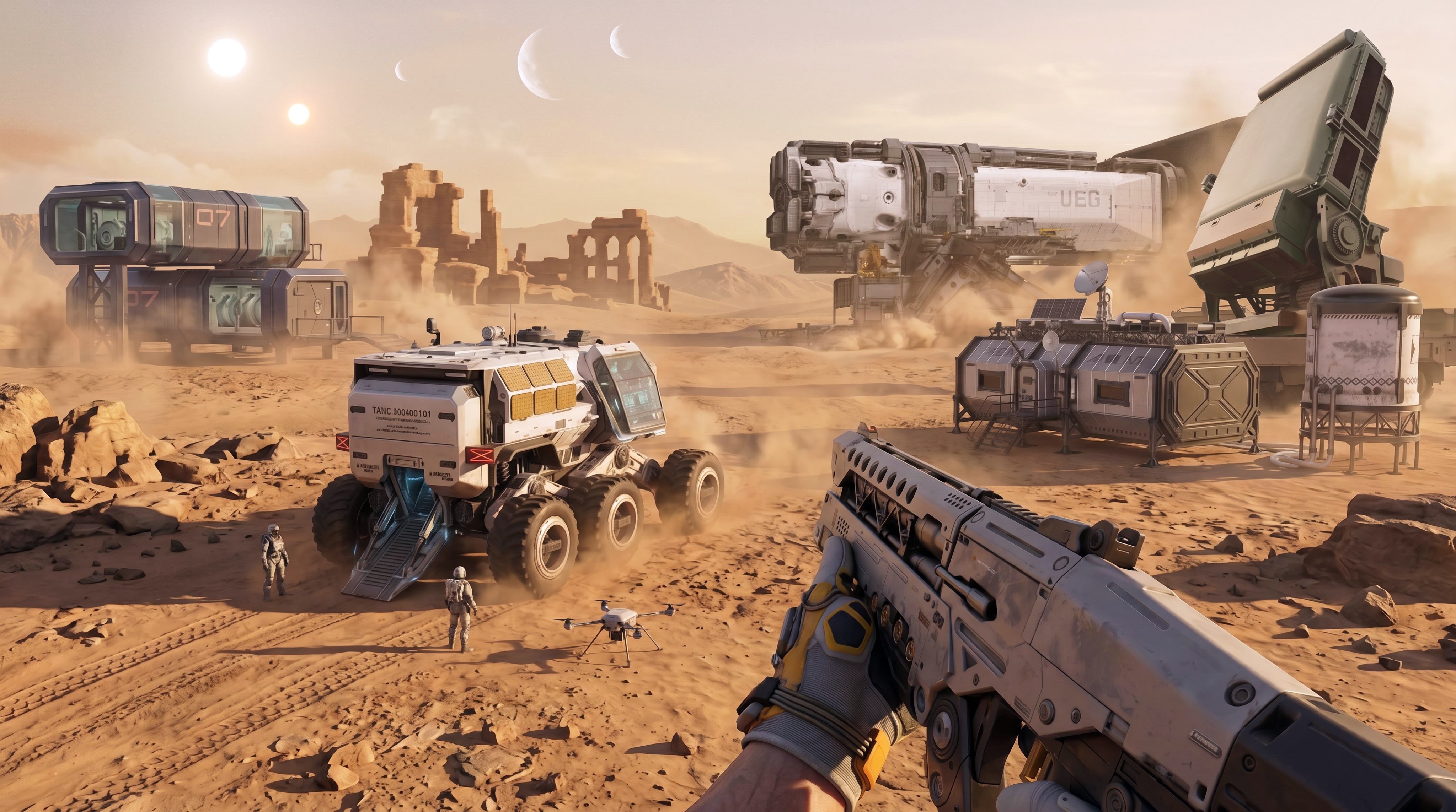 HEX desert region — concept